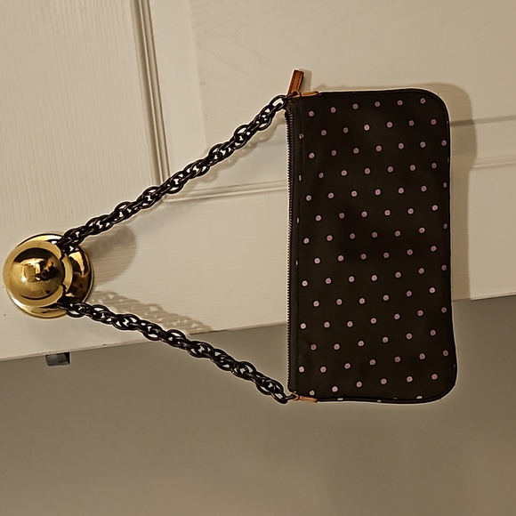 J. Crew 100% silk polka dot purse - Picture 1 of 6